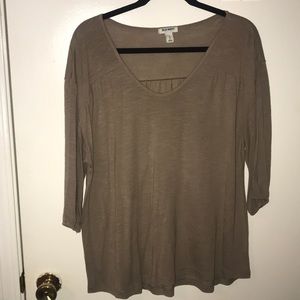 Beige Long Sleeve Tee
